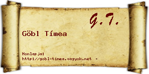 Göbl Tímea névjegykártya